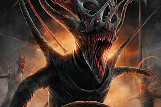 draw dark fantasy horror and creature illustrations