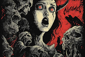 draw dark art t shirt design anime t shirt design