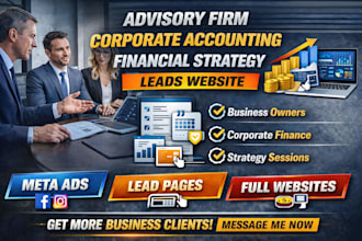 generate advisory firm leads corporate accounting financial strategy website