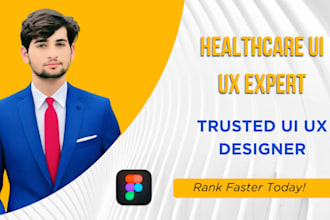 design a healthcare and fitness web UI UX