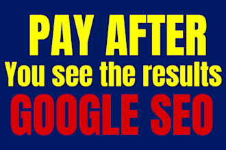 do google 1st page for website, ebay, amazon, aliexpress profile for 3 keywords