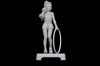 create high quality 3d models products, characters, architecture 3d sculpture