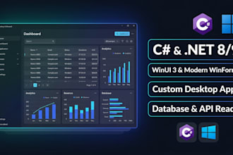 develop modern desktop app using c sharp winui and winforms