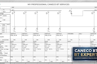 create single line diagram using caneco bt