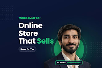 build a wordpress woocommerce website or online store that sells