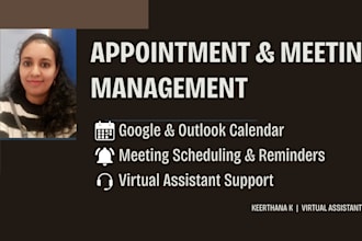 handle your calendar scheduling and meeting coordination