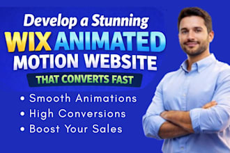 develop 3d wix animated motion website interactive 3d wix studio scrolling site