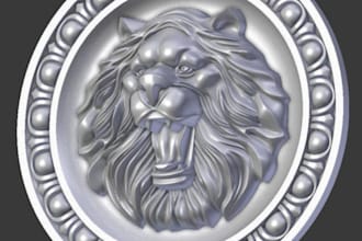 sculpt 3d relief sculpture,wall engraving,coin model,medallion for cnc,3d prints