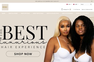 hair extension website hair extension shopify store wix hair extension website