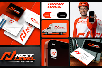 do trendy modern business logo design, brand identity and complete branding