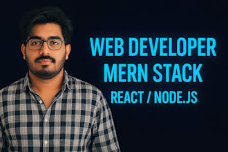 be mern stack developer full stack web developer for saas web app development