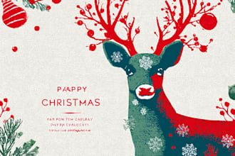 unique christmas card designs and holiday invitations