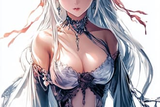 draw anime style characters commission