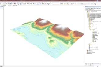 create gis maps and perform spatial analysis using arcgis, qgis, or arcpro
