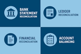 reconcile bank statements, party ledger