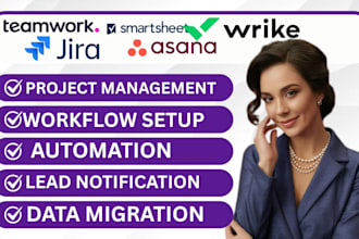 do project management on teamwork smart sheet wrike jira asana trello and monday