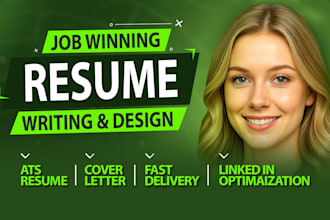 write professional resume writng CV cover letter linkedin profile