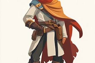 design 2d game character