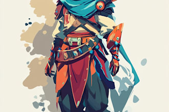 draw 2d game character or 2d game character