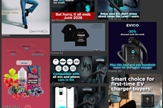 design high converting ad creatives and promotional banners