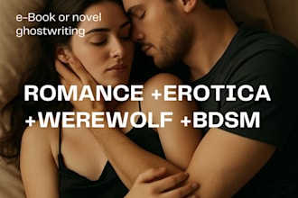 write, edit, or rewrite a romance novel and sci fi story
