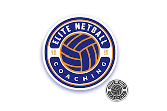 design  simple clean professional sporty netball coaching logo