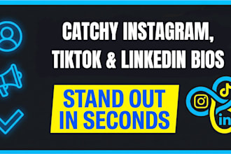 create a catchy bio for your social media
