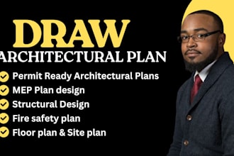 draw structural plans and mep, floor plans architectural drawing adu city permit