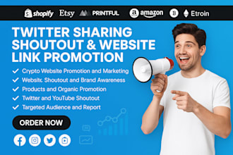 promote shoutout website, twitter shoutout, website promotion