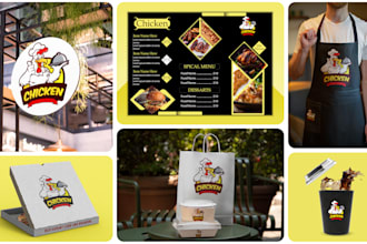 create logo, social mediakit and branding for your restaurant