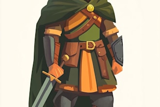 draw 2d game character