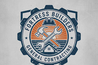 design a strong and professional contractor logo for your business