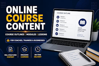 create online course content and training materials