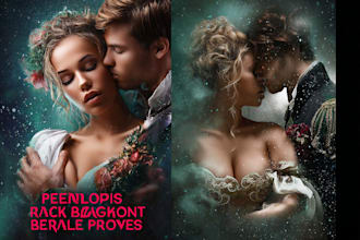 design erotica romance book cover or ebook cover