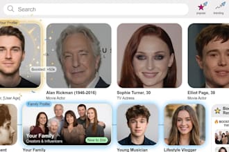 create famous birthdays profile in your name and or family