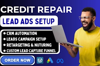 setup ads for credit repair business, credit repair automation to generate leads