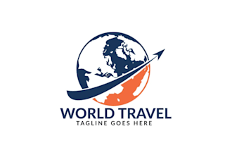 do travel agency hotel vacation photography logo design