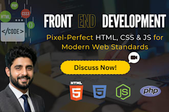design and develop responsive front end websites with modern standards
