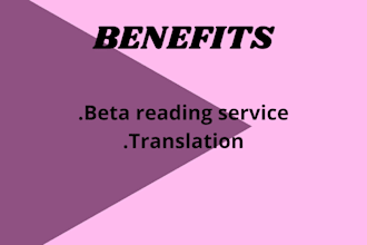 be one beta reader