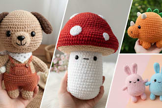 create custom step by step amigurumi crochet patterns and plush toy tutorials