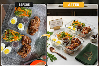 create high end food and product photo retouching for e commerce and brands
