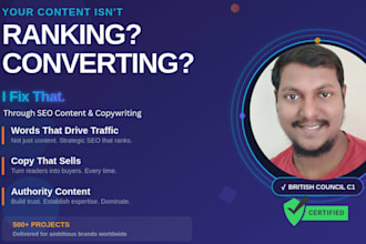 deliver SEO blogwriting, copywriting, articles, web content and case studies