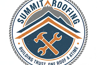 design a custom roofing logo for your business