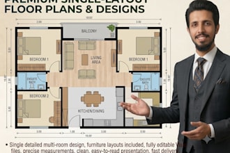 create 2d floor plans, house and office plans in visio