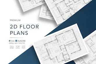 create 2d floor plans, house and office plans in visio