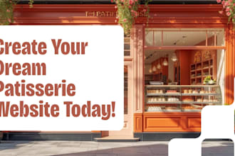 build a pastry and patisserie website with online ordering