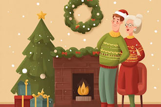 design christmas themed illustration