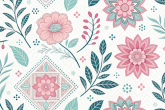 pattern design for textile fabrics print
