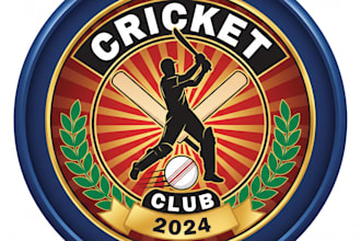 design a professional cricket logo for you