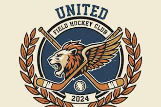 design a professional field hockey logo for your team or brand